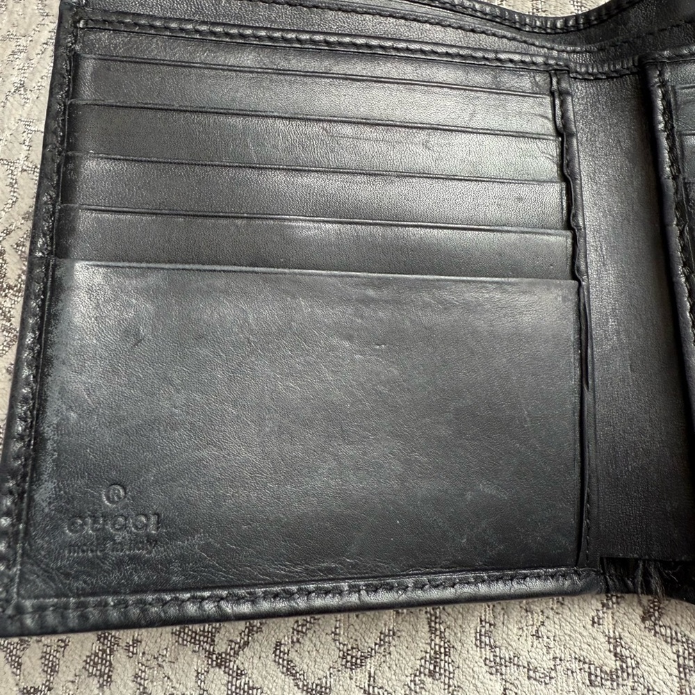 Gucci Jackie GG Bi-fold Compact Leather Wallet Vintage - Picture 7 of 10